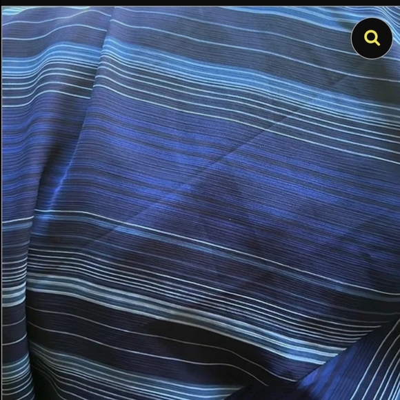 Lauren Ralph Lauren Striped Blue Faux Wrap Skirt - Picture 5 of 13